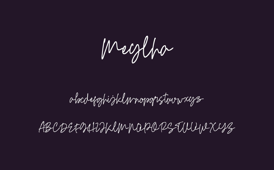 Meylha font