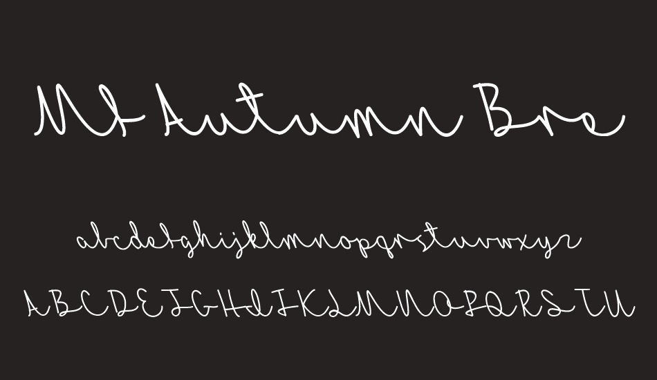 Mf Autumn Breeze font