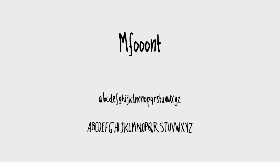 Mfooont font