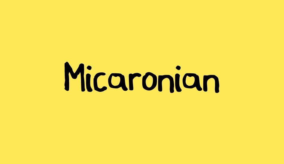 Micaronian font big