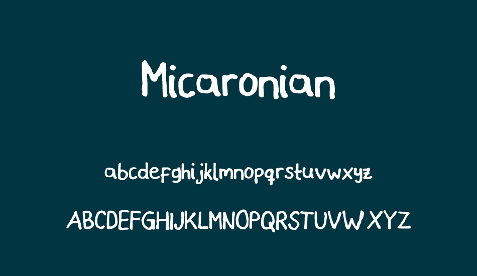 Micaronian font