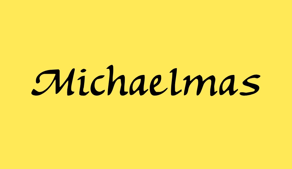 Michaelmas font big