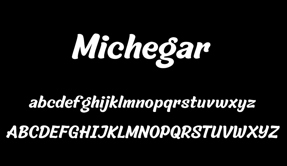 Michegar font