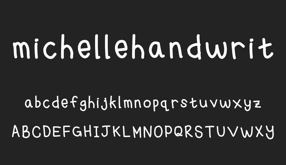 michellehandwritting font