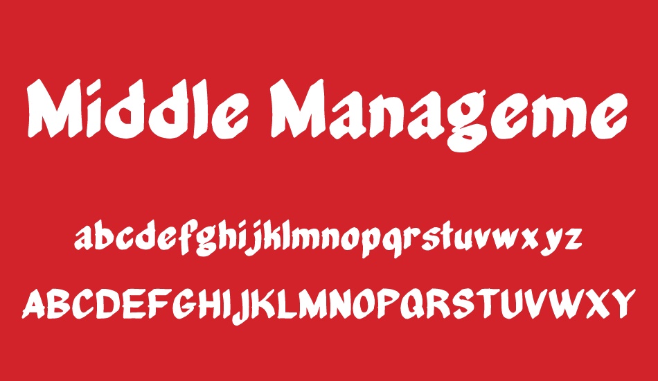 Middle Management font