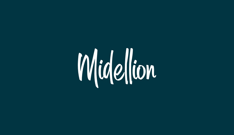 Midellion Demo font big