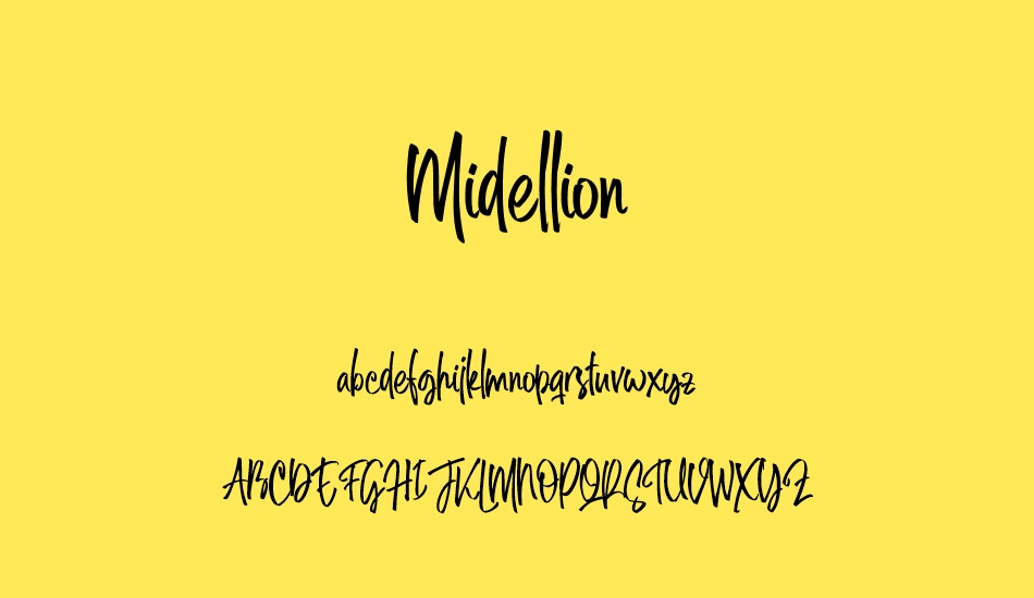 Midellion Demo font