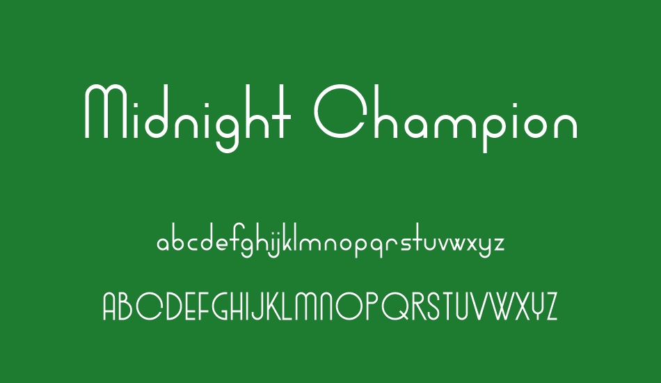 Midnight Champion font