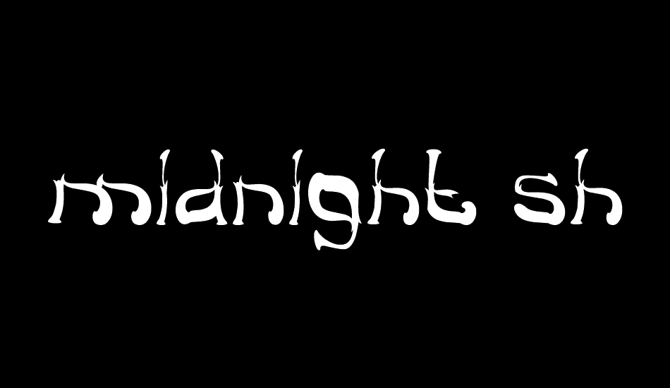 midnight show font big