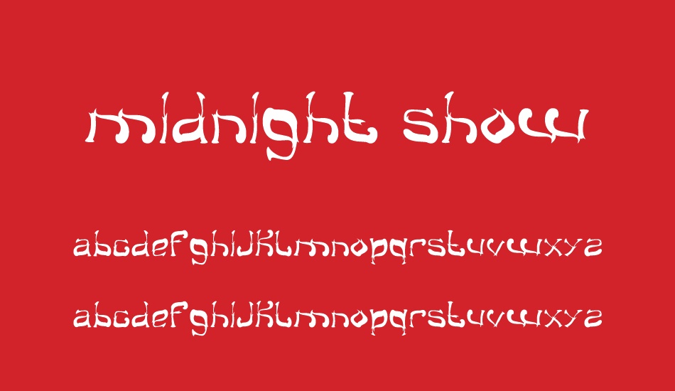 midnight show font