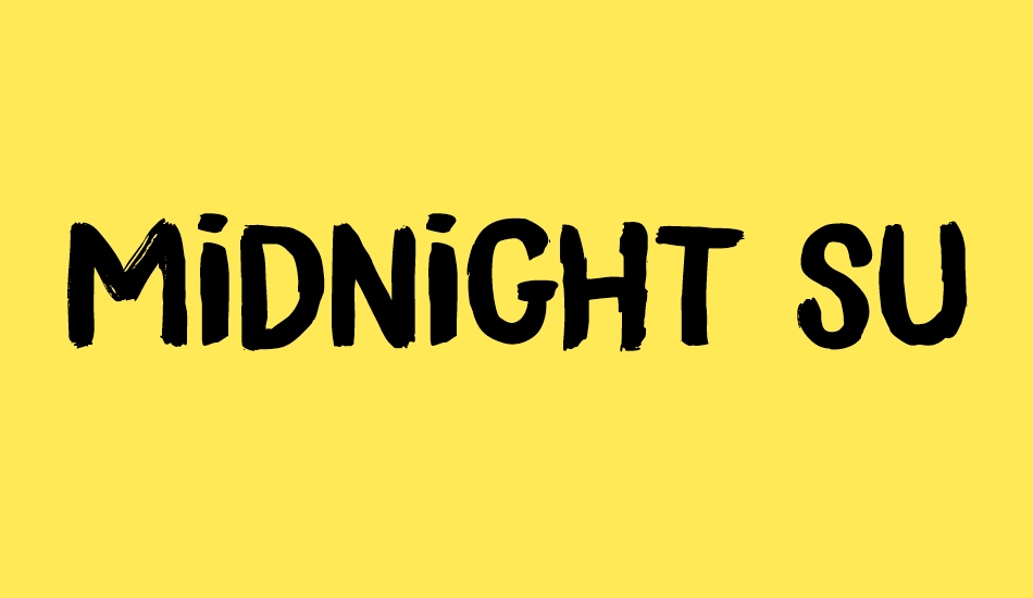 Midnight Sun DEMO font big