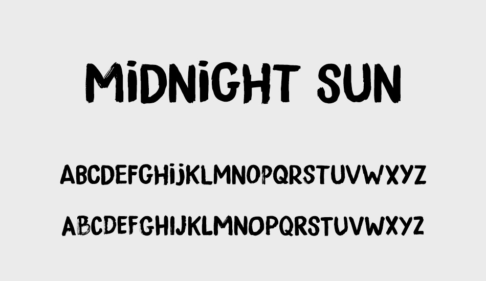 Midnight Sun DEMO font