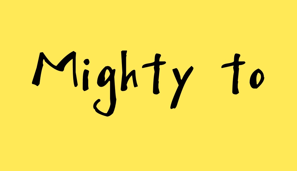 Mighty to Save font big