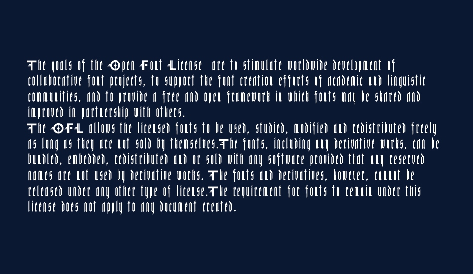 Miguel Sangotisch font 1