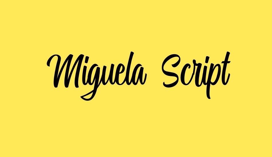 Miguela Script font big