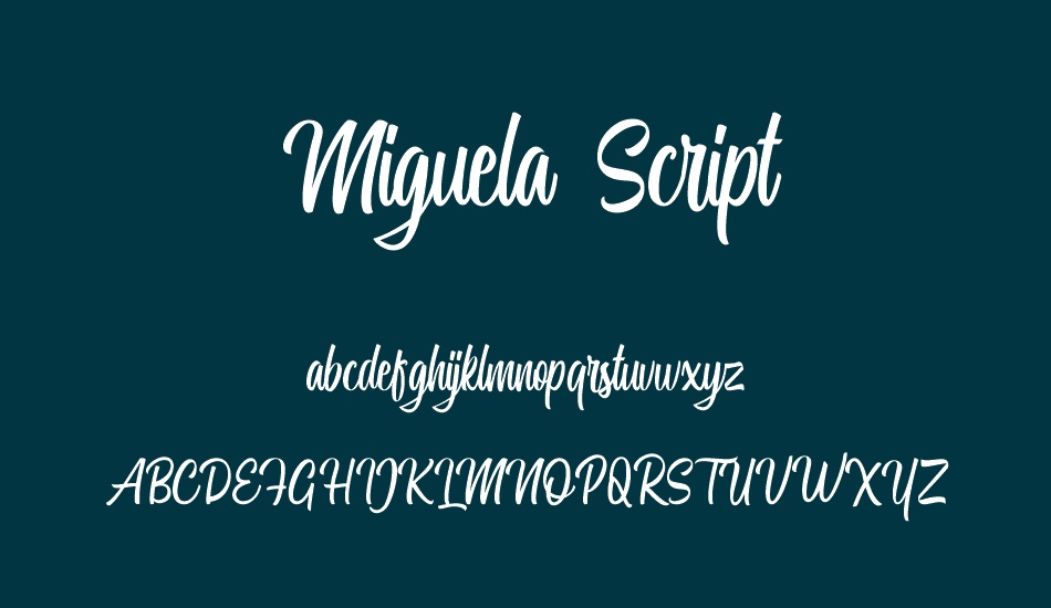 Miguela Script font