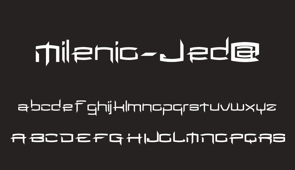 Milenio-Jed@ font