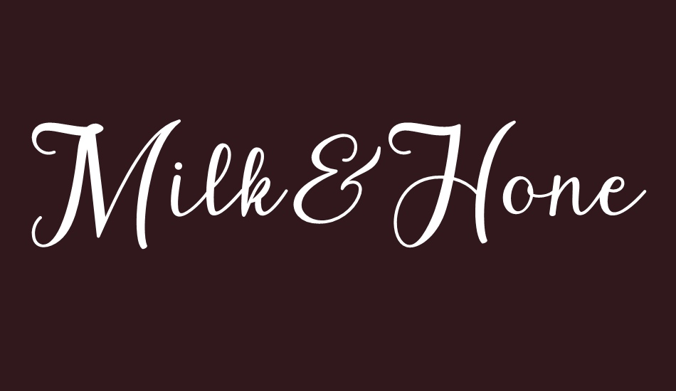 Milk&Honey font big