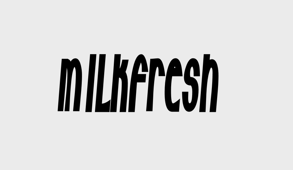 Milkfresh font big