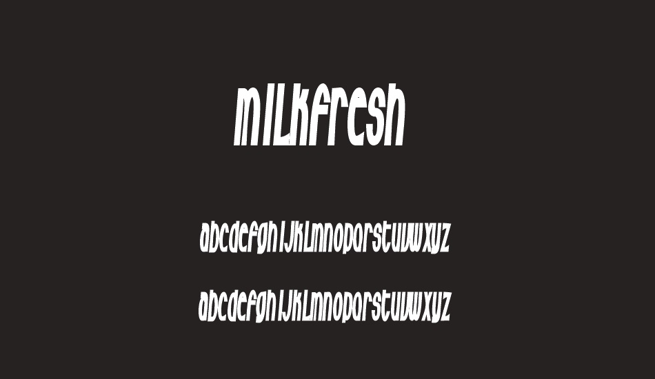 Milkfresh font