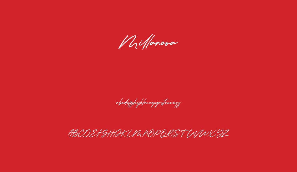 Millanova font