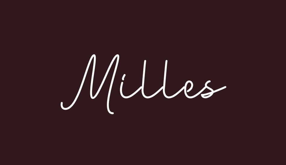 milles font big