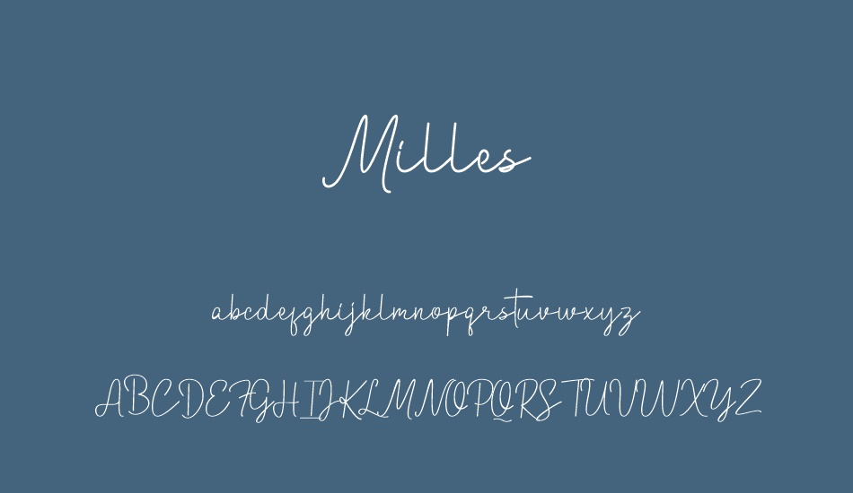 milles font