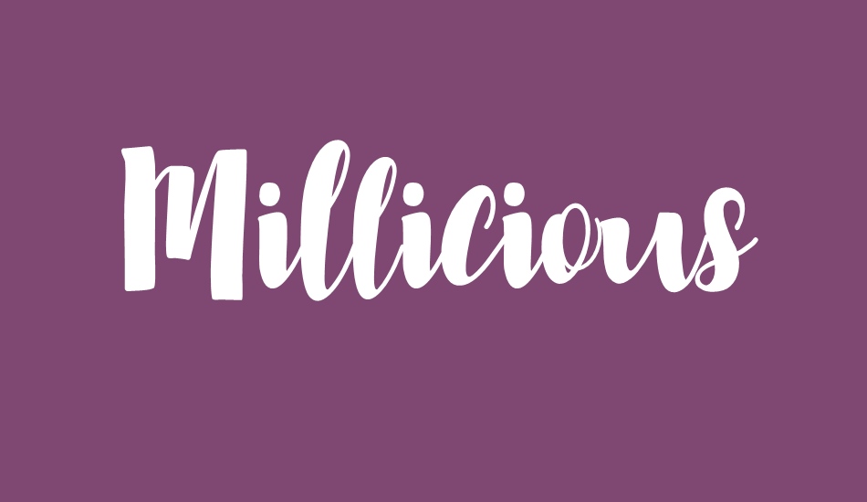 Millicious font big