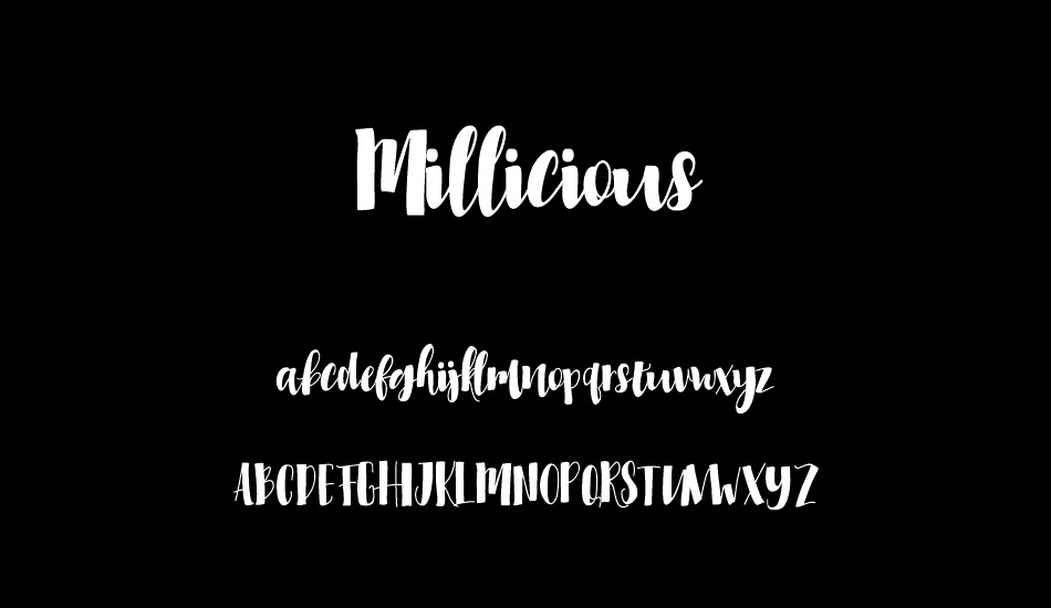 Millicious font