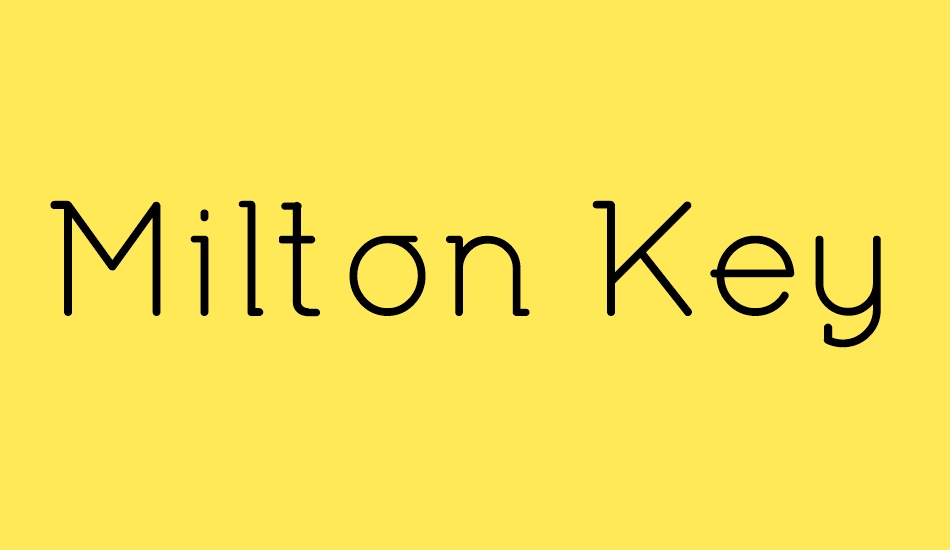 Milton Keynes Regular font big