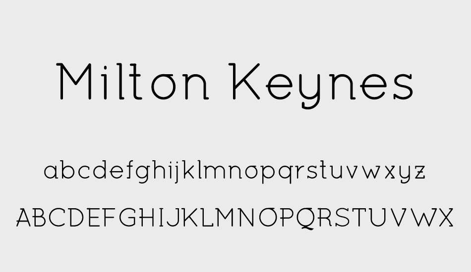 Milton Keynes Regular font