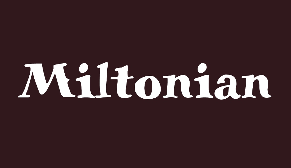 Miltonian Tattoo font big