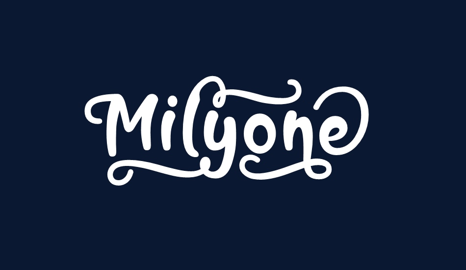 Milyone font big