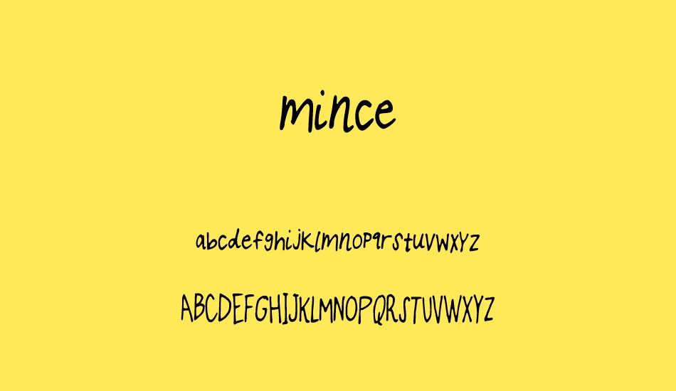 mince font