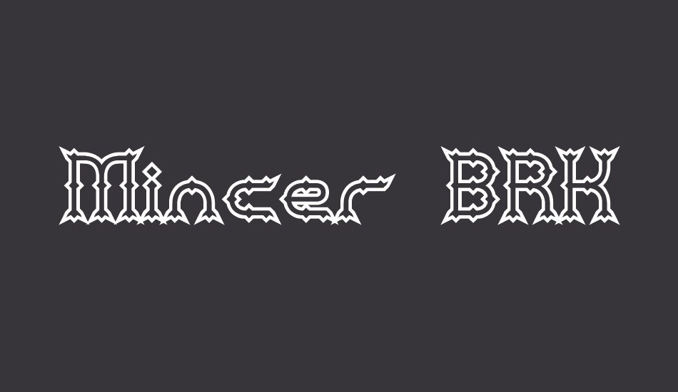 Mincer BRK font big