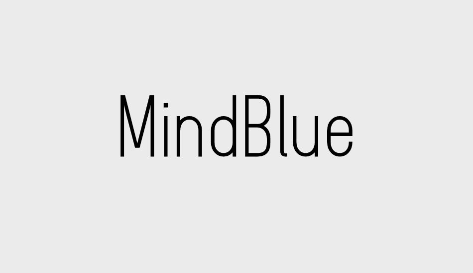 MindBlue font big