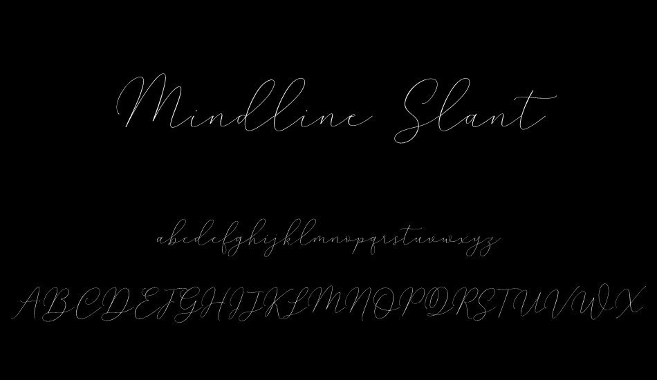 Mindline Slant Demo font