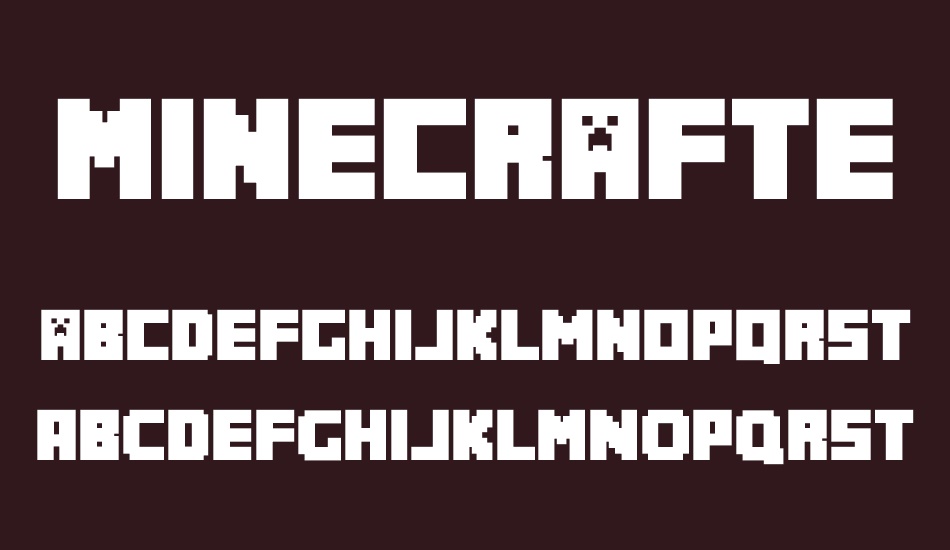 Minecrafter font