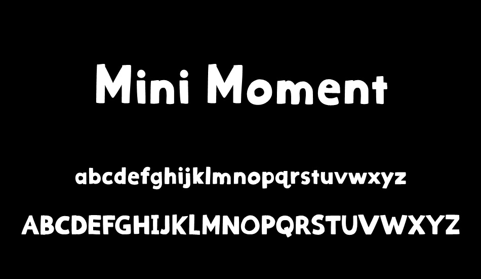 Mini Moment font