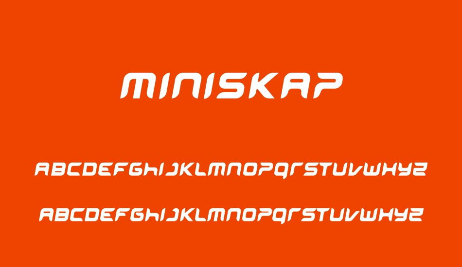 miniskap font