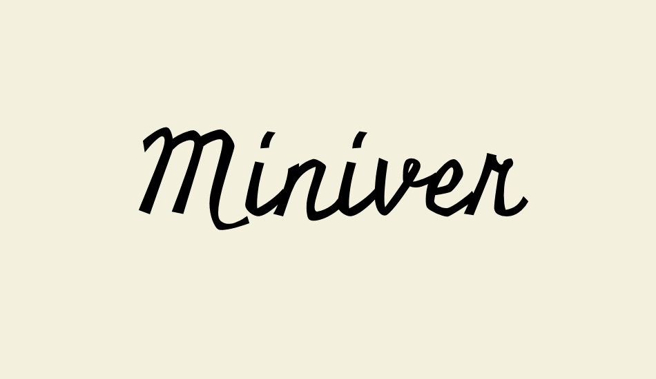 Miniver font big