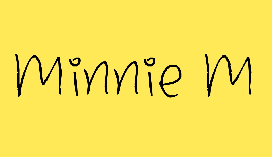 Minnie Mousse font big