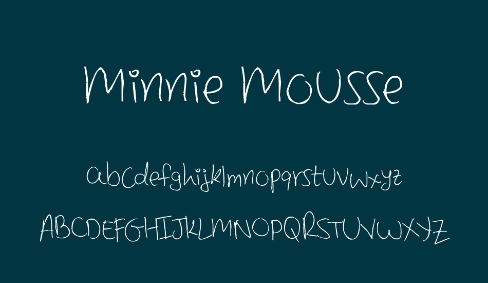 Minnie Mousse font