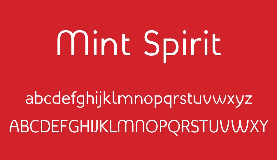 Mint Spirit font