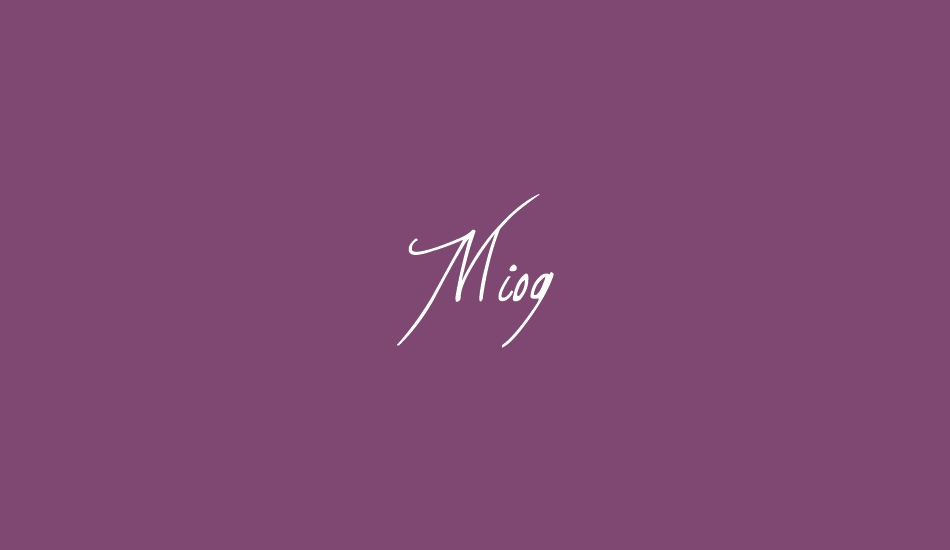 Miog font big