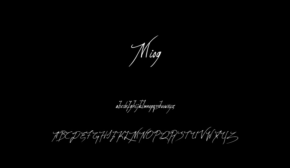 Miog font