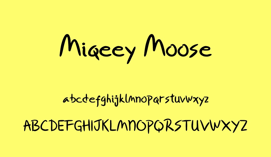 Miqeey Moose font