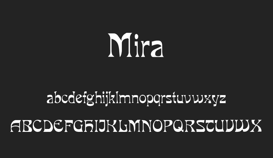 Mira font