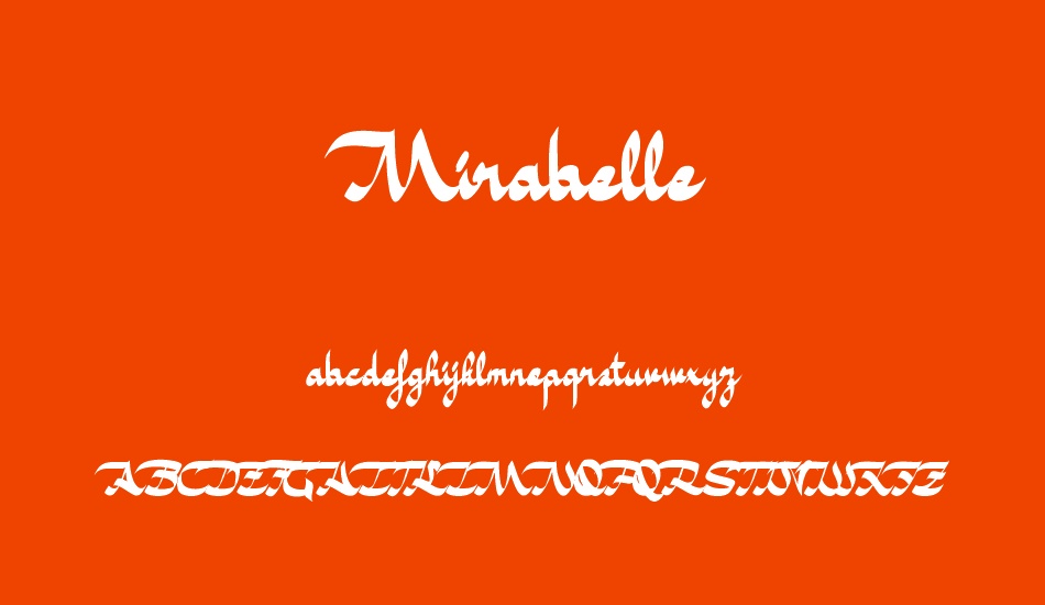 Mirabelle font