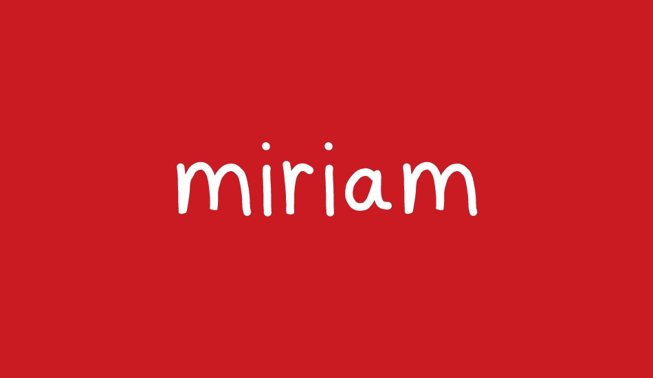 miriam font big